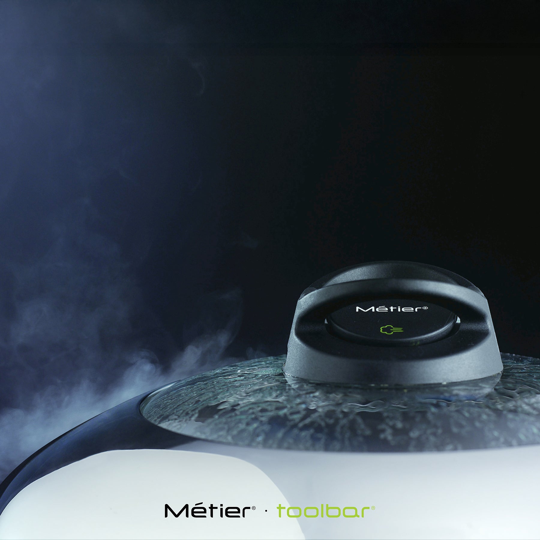 DOME 33CM Tri-ply Stainless steel wok with adjustible vent lid