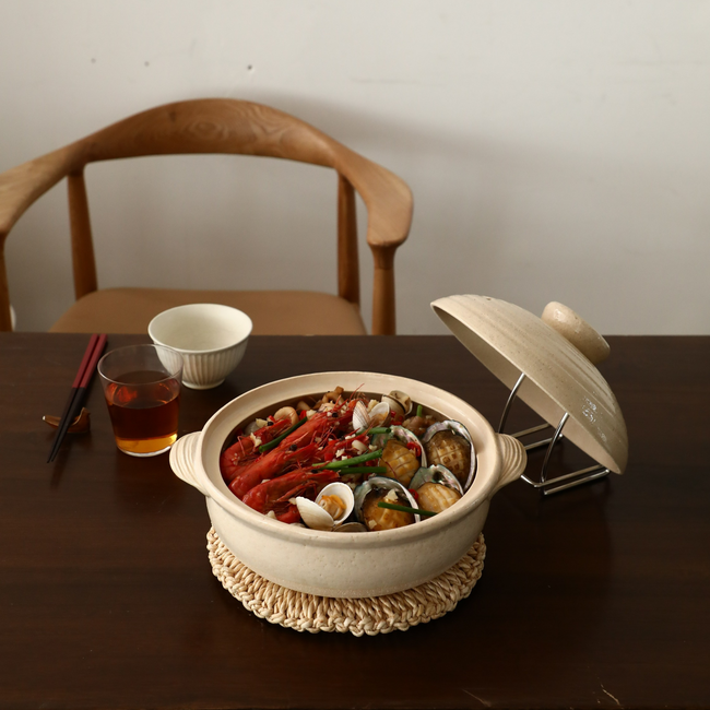 SHIMOYAMA - Vanguard Bankoyaki Burnt Clay Pot White