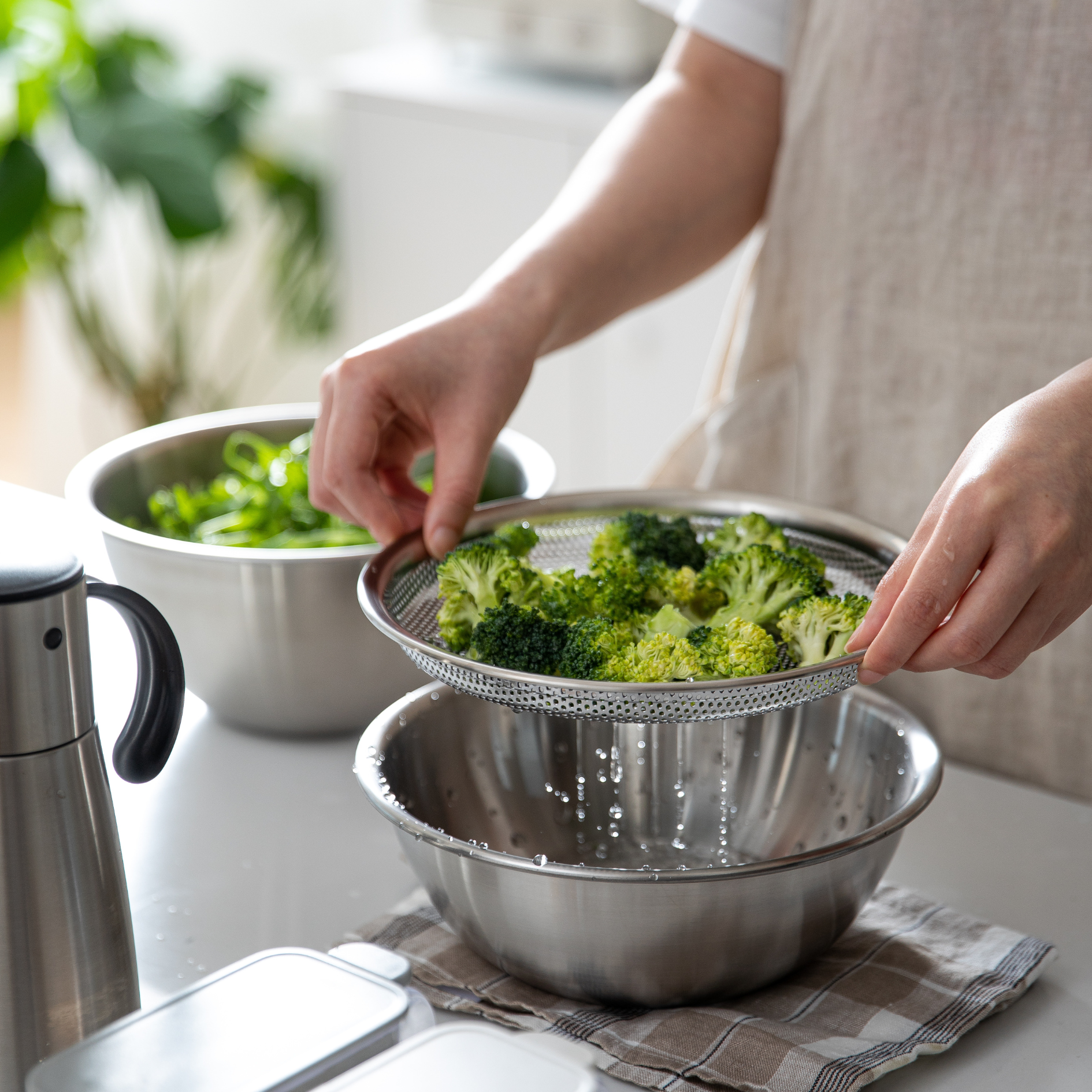 SHIMOYAMA Stainless Steel 3pc Bowl Set