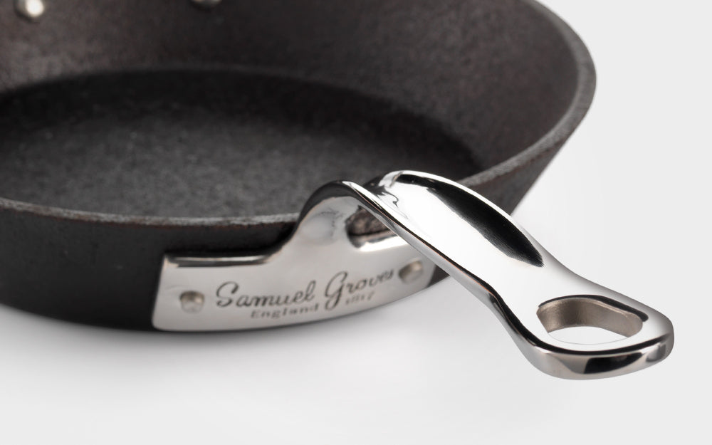 Samuel Groves Britannia 28cm Cast Iron Skillet Frypan