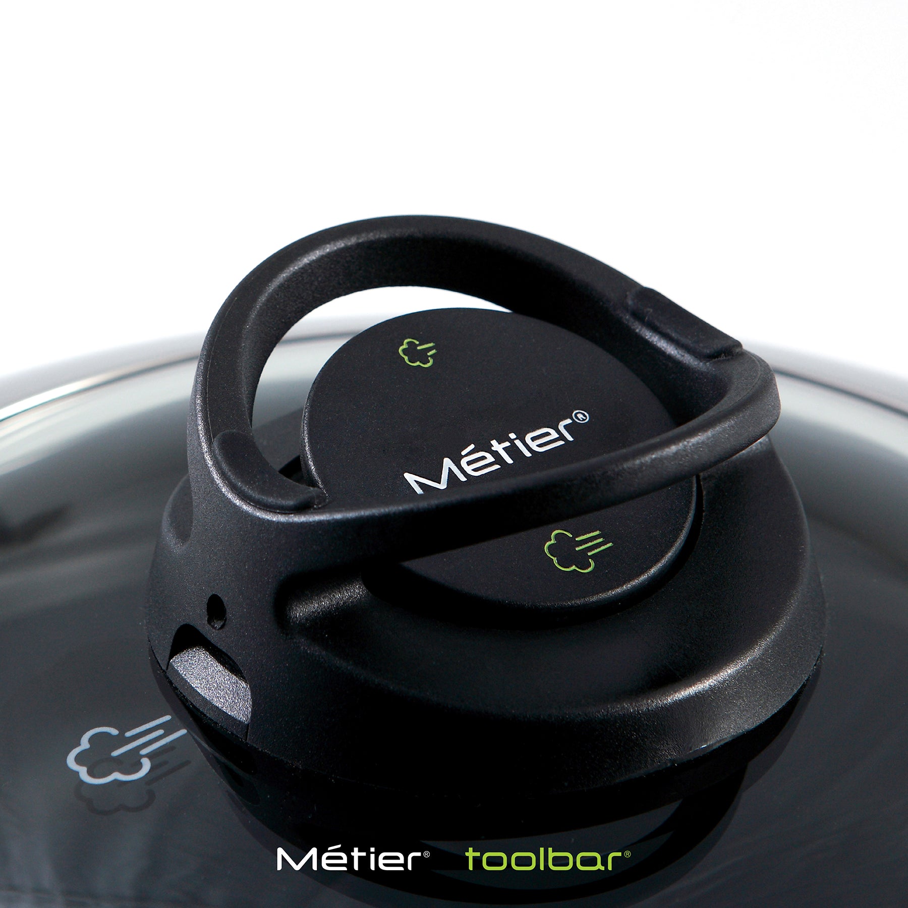 Metier Tri-ply Stainless Steel Wok with Adjustable Vent Lid / 33cm