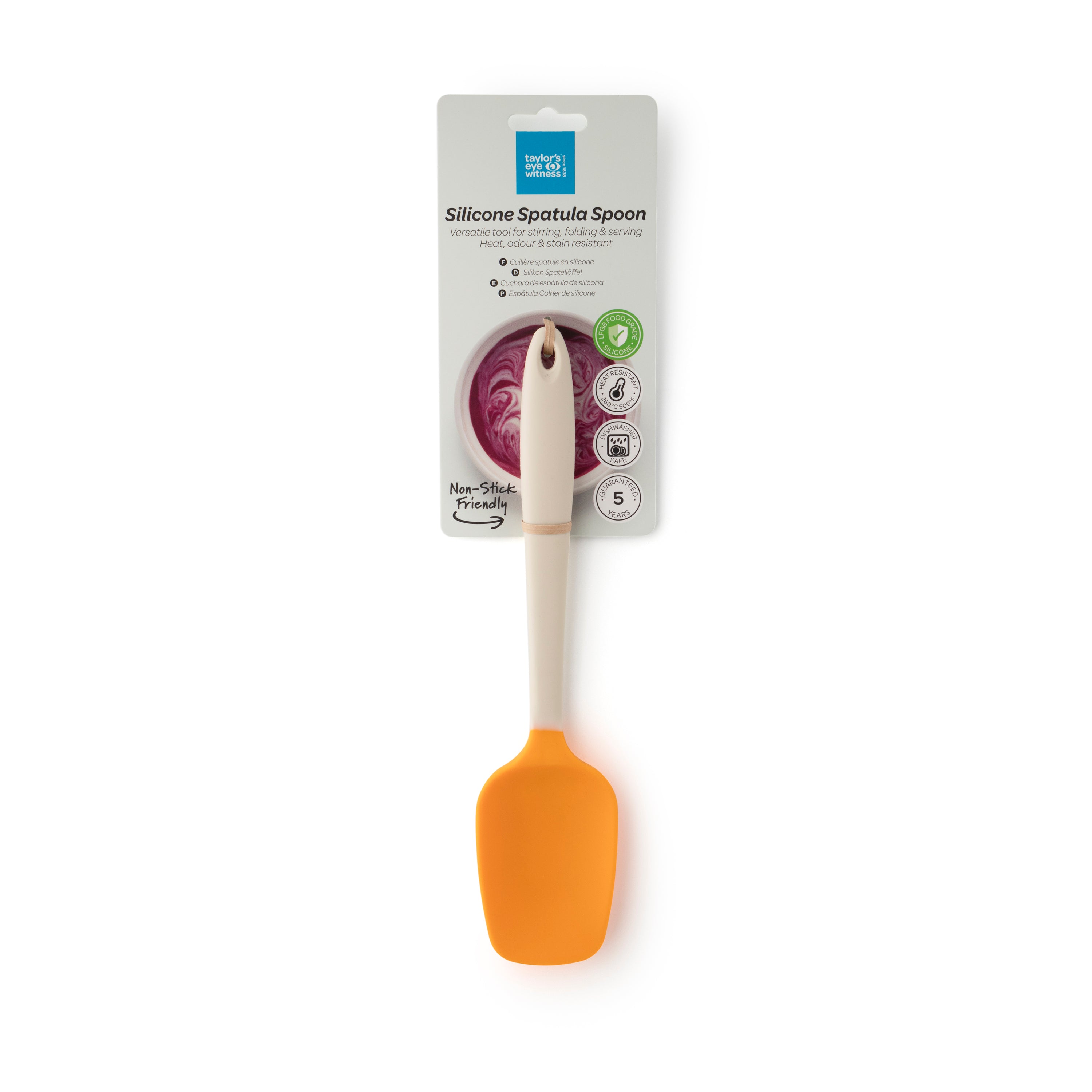 Taylor's Eye Witness - Silicone Spatula Spoon (Buttermilk/Saffron) - 27cm