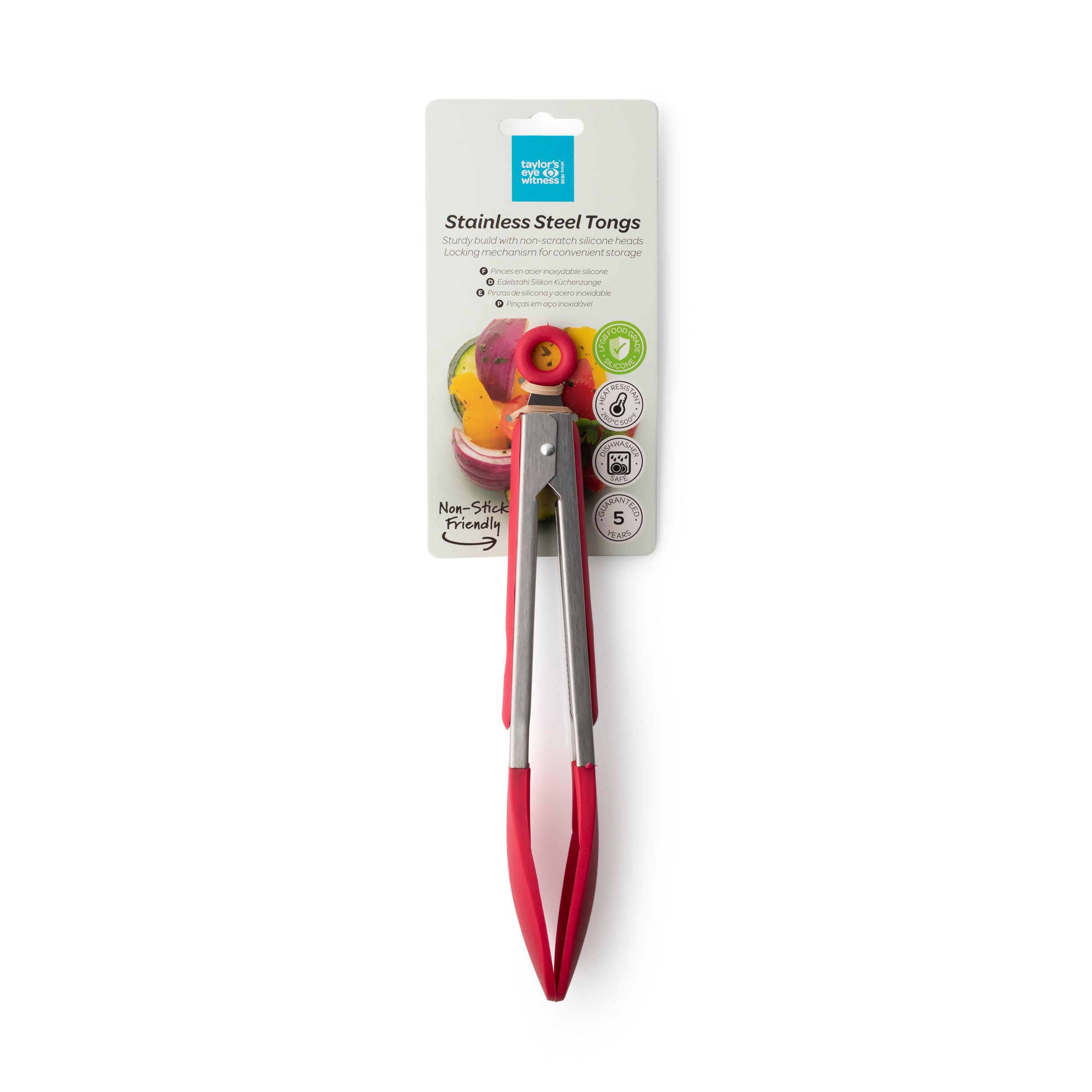 Taylor's Eye Witness - Stainless Steel Tongs (13 Colours)