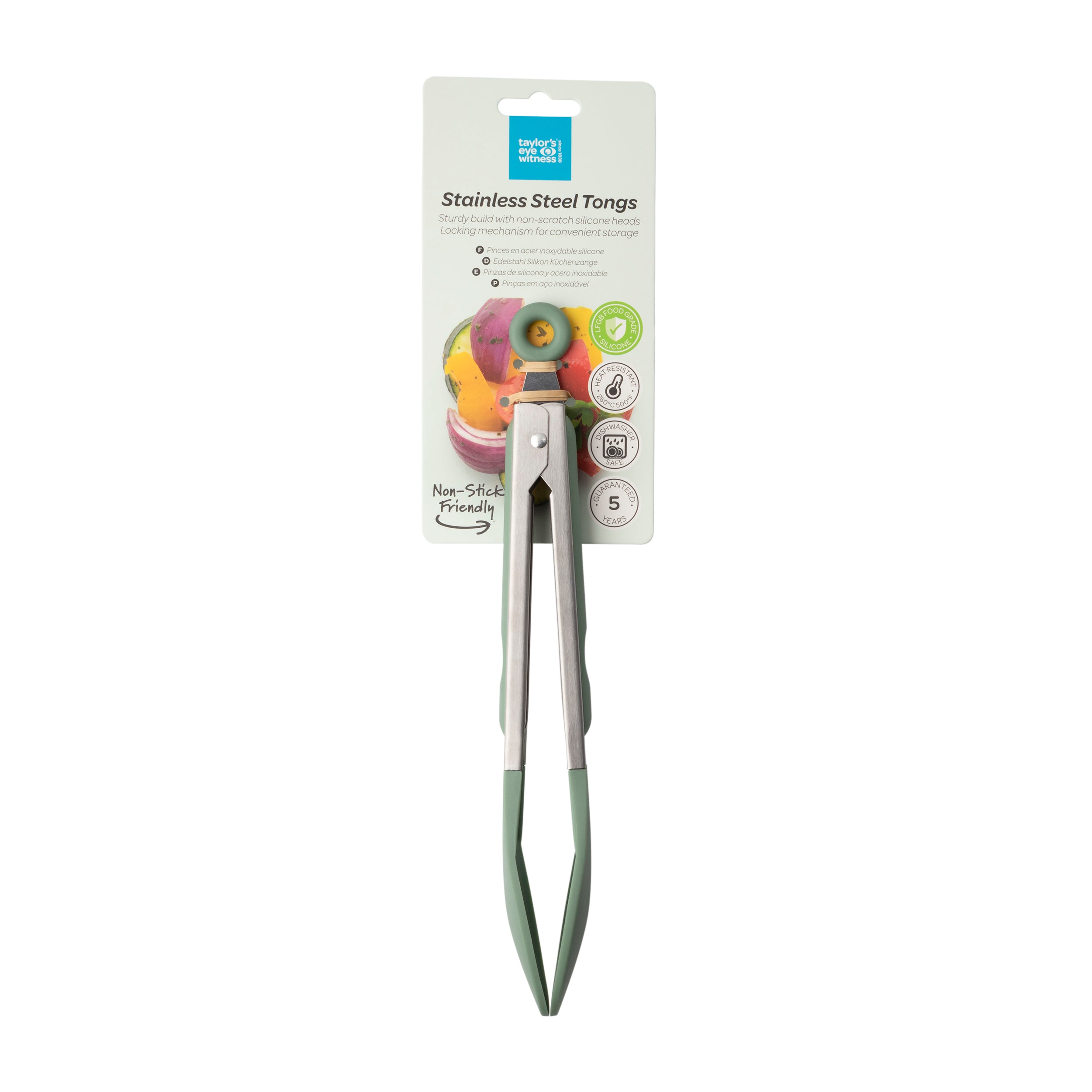 Taylor's Eye Witness - Stainless Steel Tongs (13 Colours)