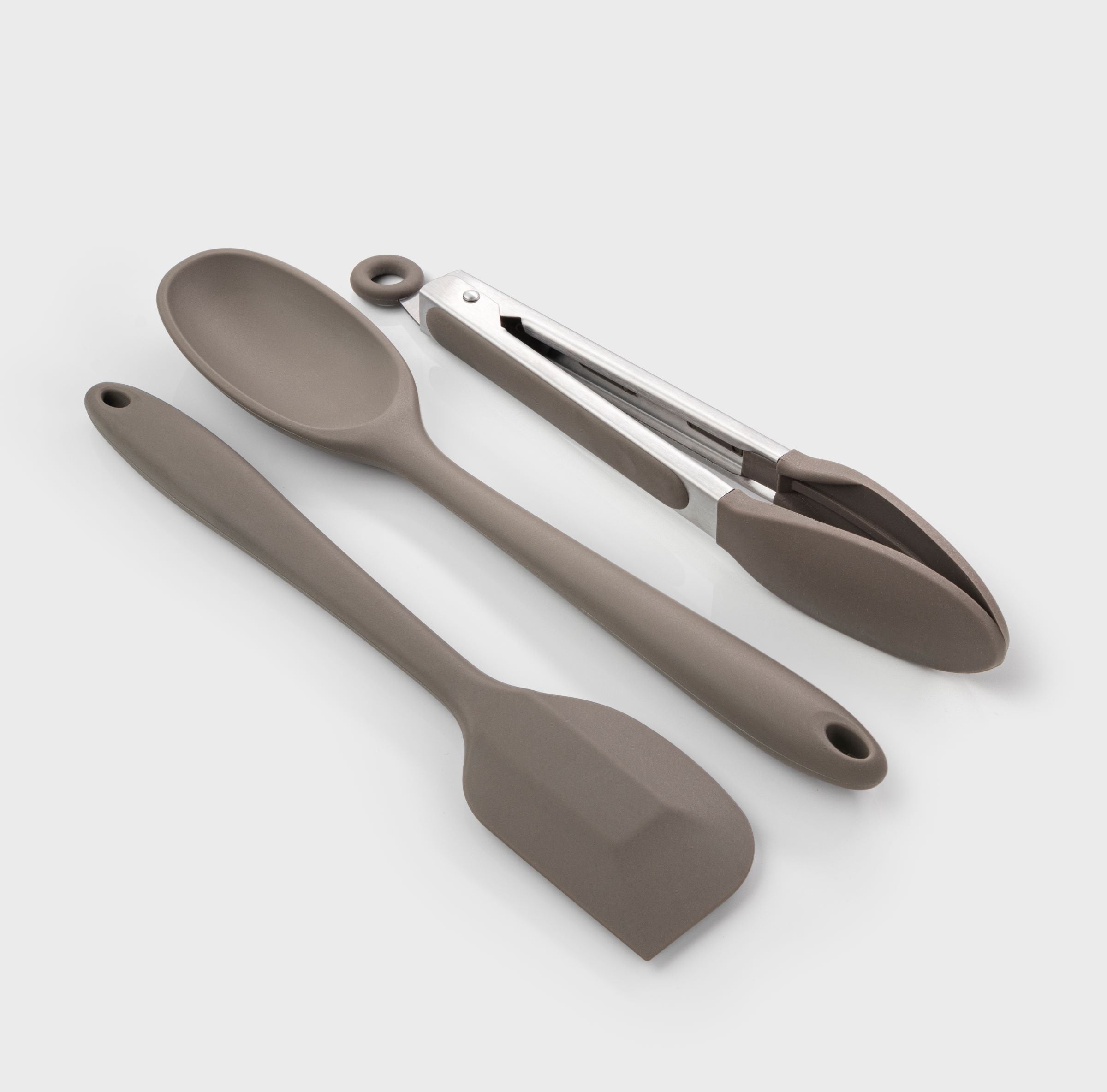 Taylor's Eye Witness - 3pcs Silicone utensil set - Spatula, Spoon, and Tongs,
