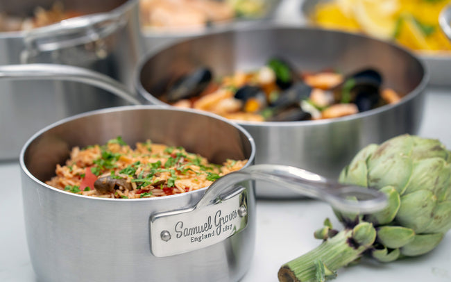 Samuel Groves Classic 16cm Tri-Ply Saucepan with Lid