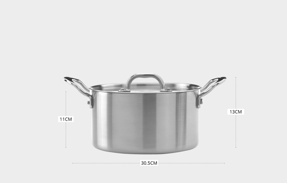 Samuel Groves Classic Tri-ply Stainless Steel Casserole Pan