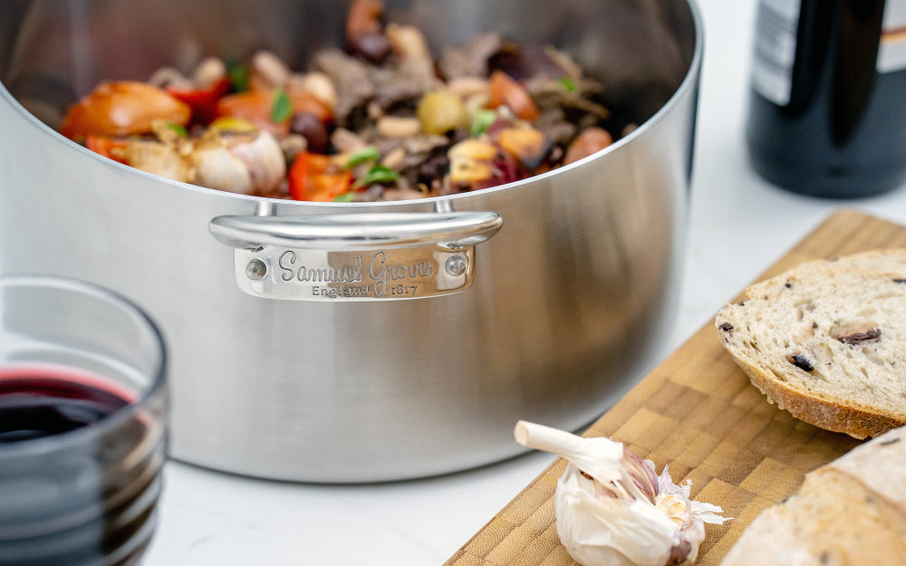 Samuel Groves Classic Tri-ply Stainless Steel Casserole Pan