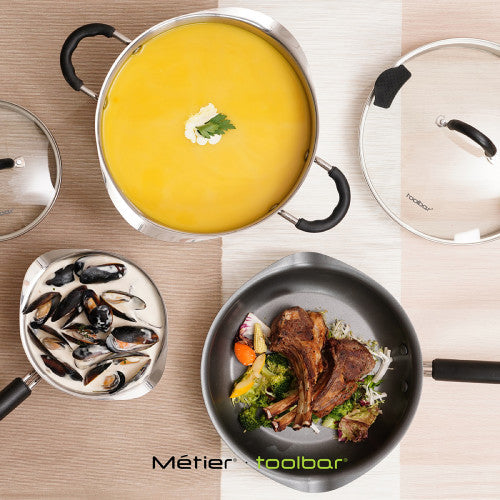 SPOUT Cookware Set of 3 (Saucepan + Frying pan + Casserole) by toolbar