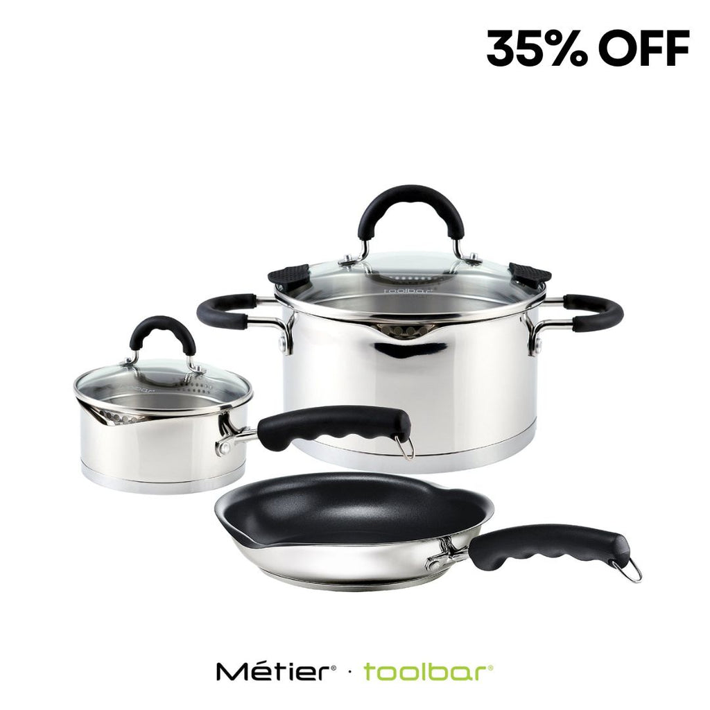 SPOUT COOKWARE SET 18/10 Stainless Steel