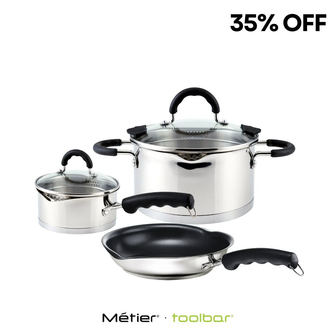 SPOUT COOKWARE SET 18/10 Stainless Steel