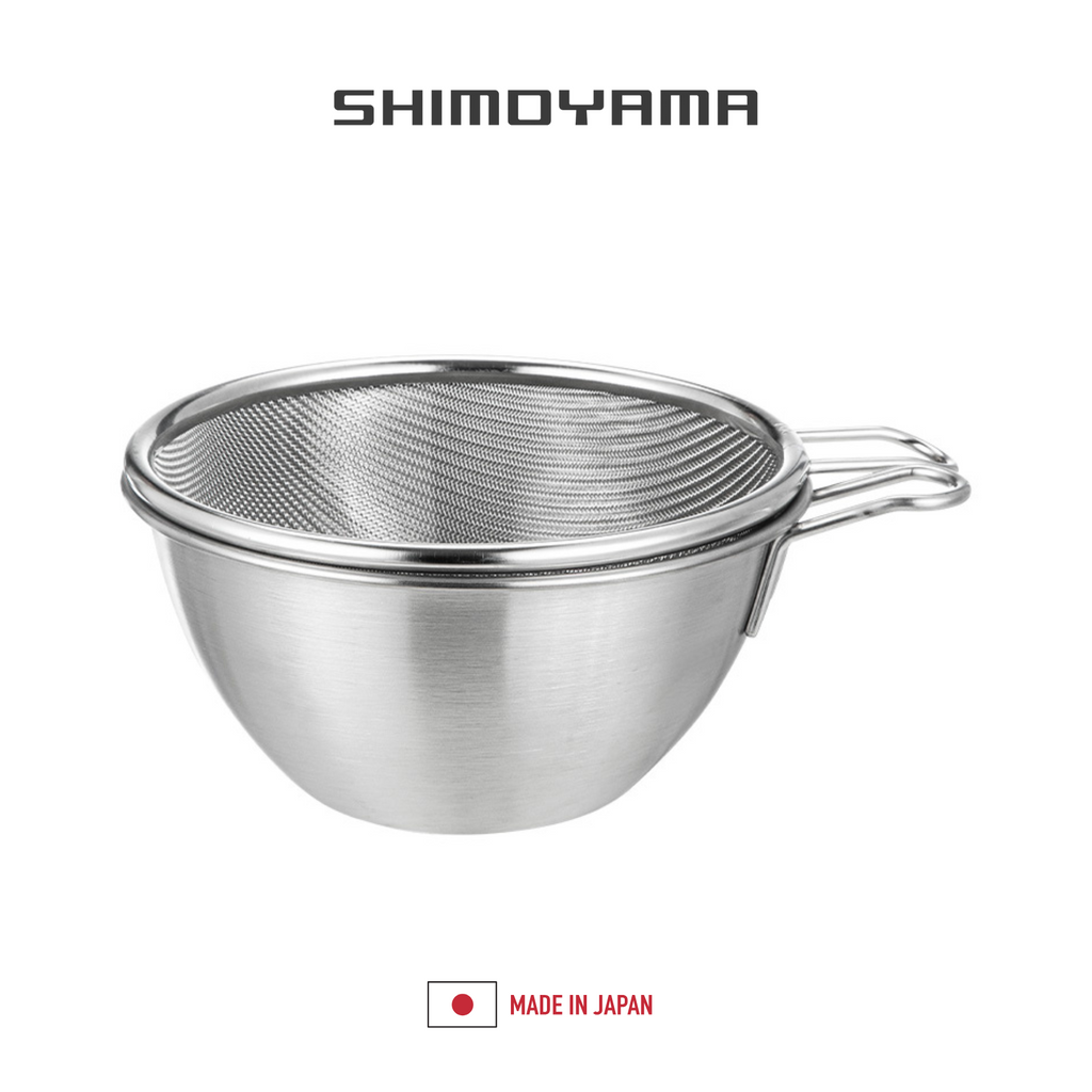 SHIMOYAMA Mixing bowl with handle + Nesting Mesh Sieve - 2pc Set