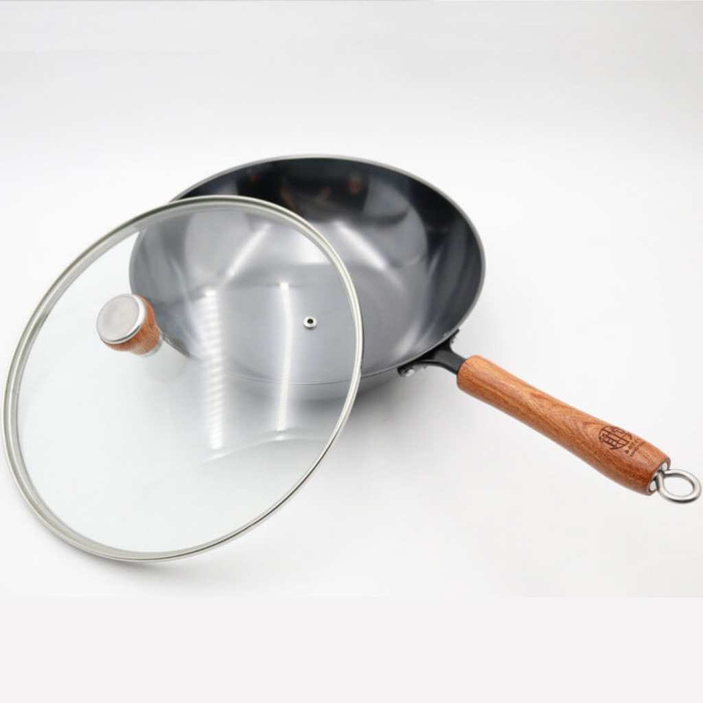 Minotedo NITRI-BLACK™ Carbon Steel WOKs - 30cm