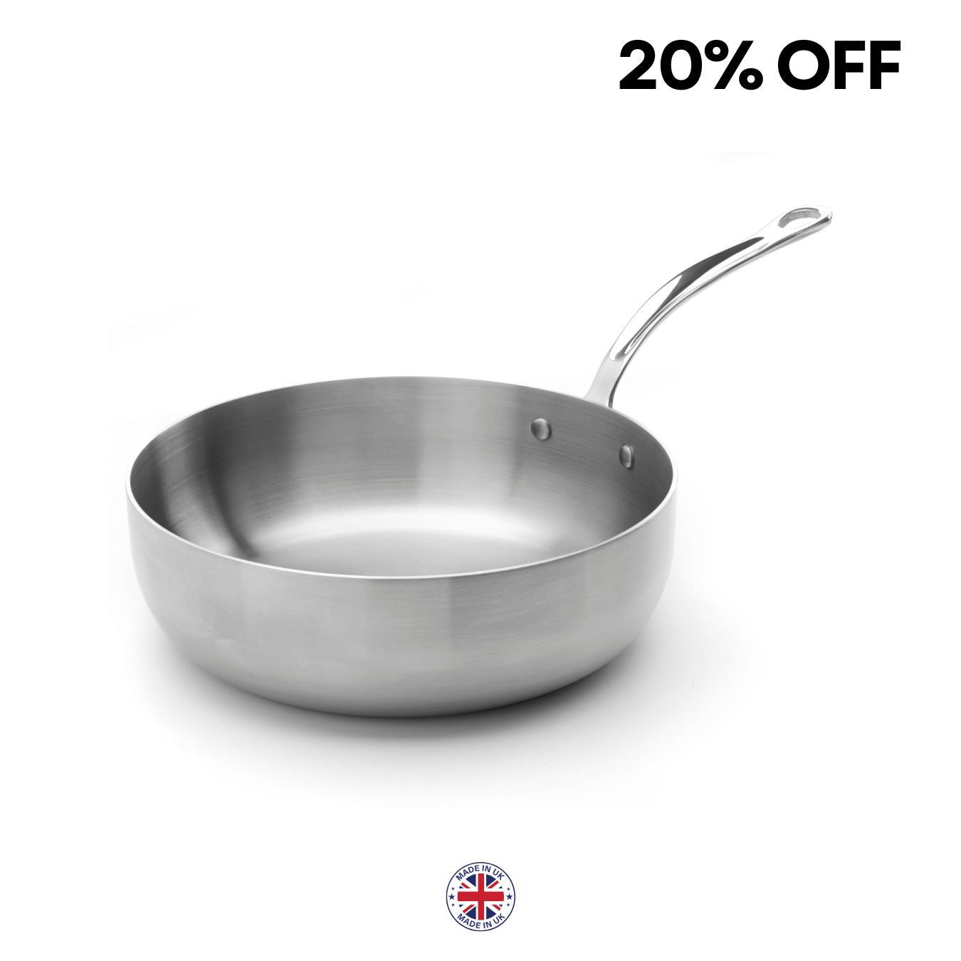 Samuel Groves Classic 24cm Tri-Ply Chef Pan