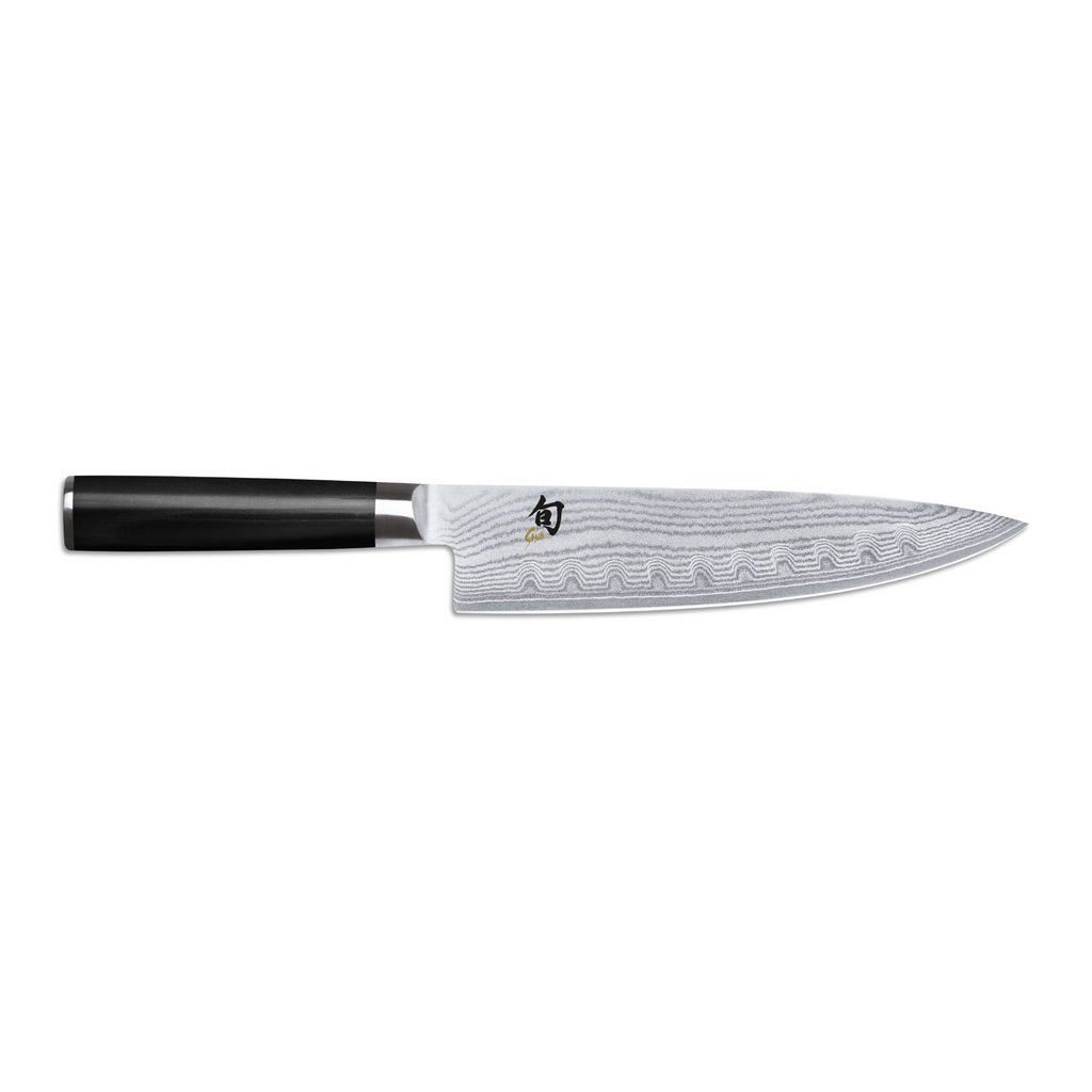 SHUN Scalloped Chef's Knife 8" (20.0cm) - Black