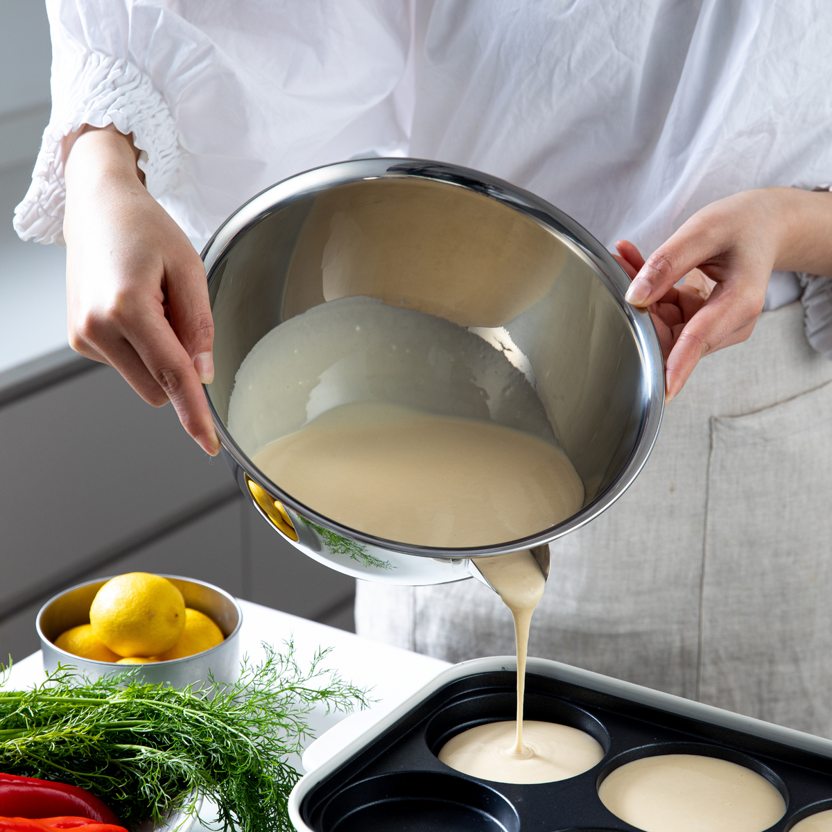 Shimoyama Stainless Steel Spouted Mixing Bowl