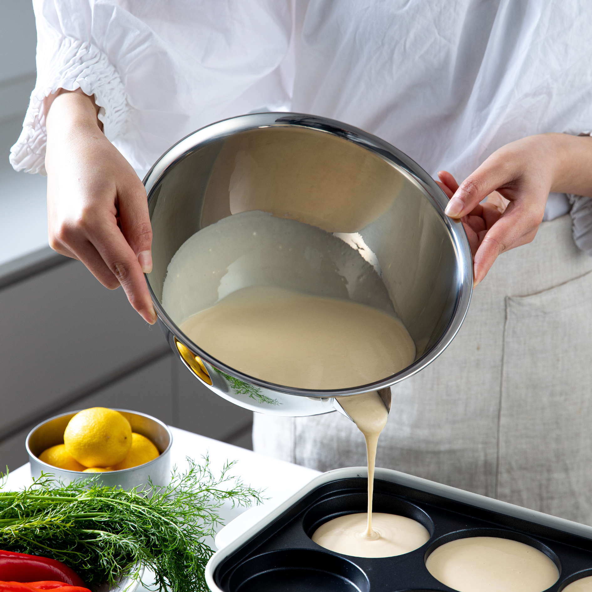 Shimoyama 304 Stainless Steel Spouted Mixing Bowl