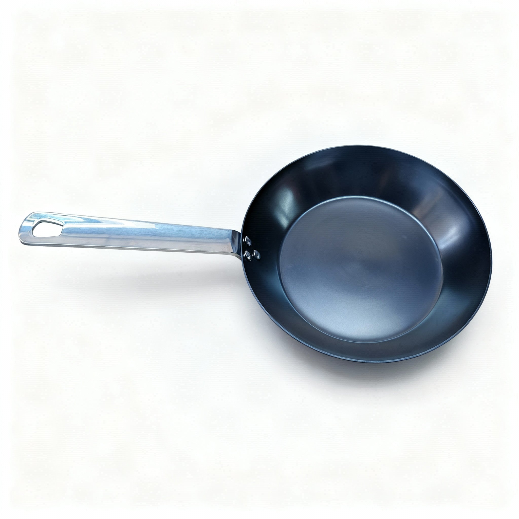 NITRI-BLACK™ - With Stainless Steel Handle Carbon Steel Frying Pan - 28cm
