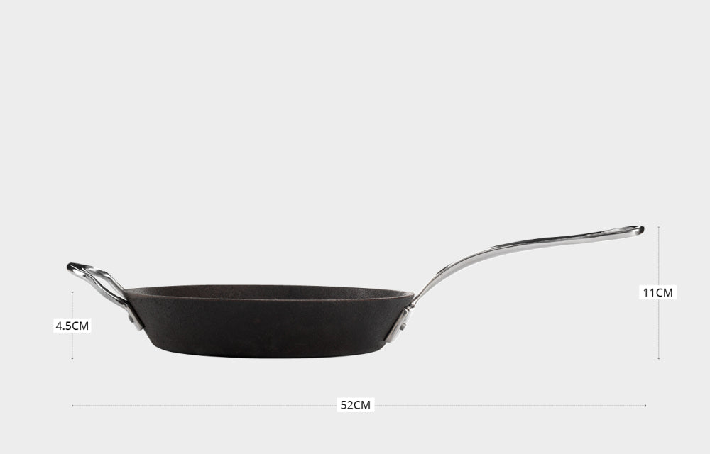 Samuel Groves Britannia 28cm Cast Iron Skillet Frypan