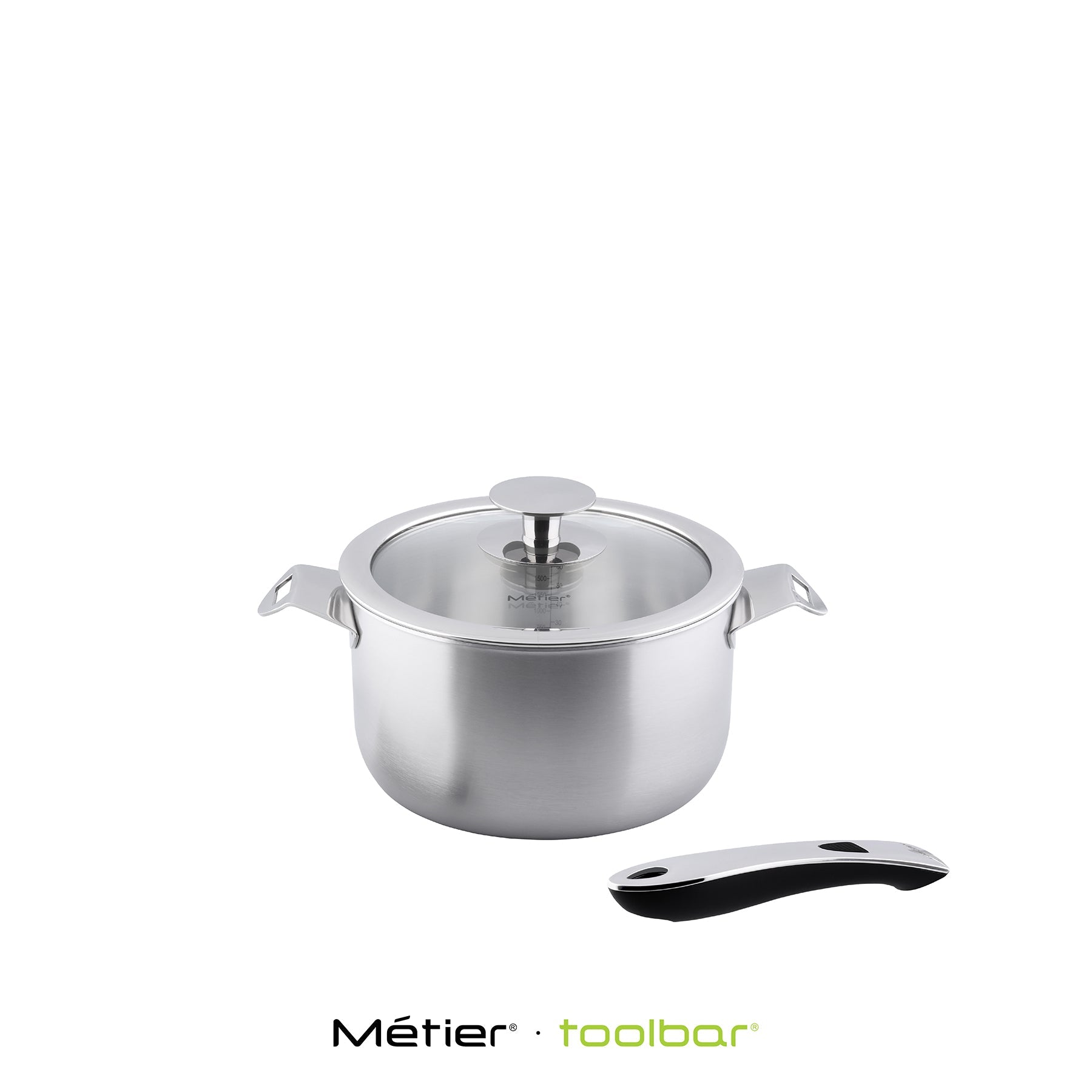 ON~&~OFF 16CM TRIPLY SAUCEPAN with Patented Detachable Handle