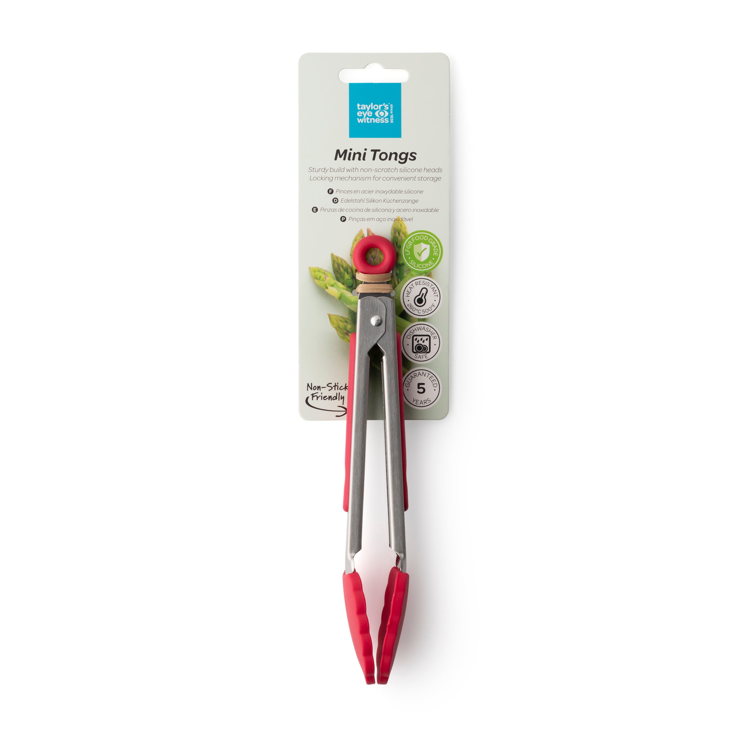 Taylor's Eye Witness - Mini Silicone Tongs 17cm - 12 Colours