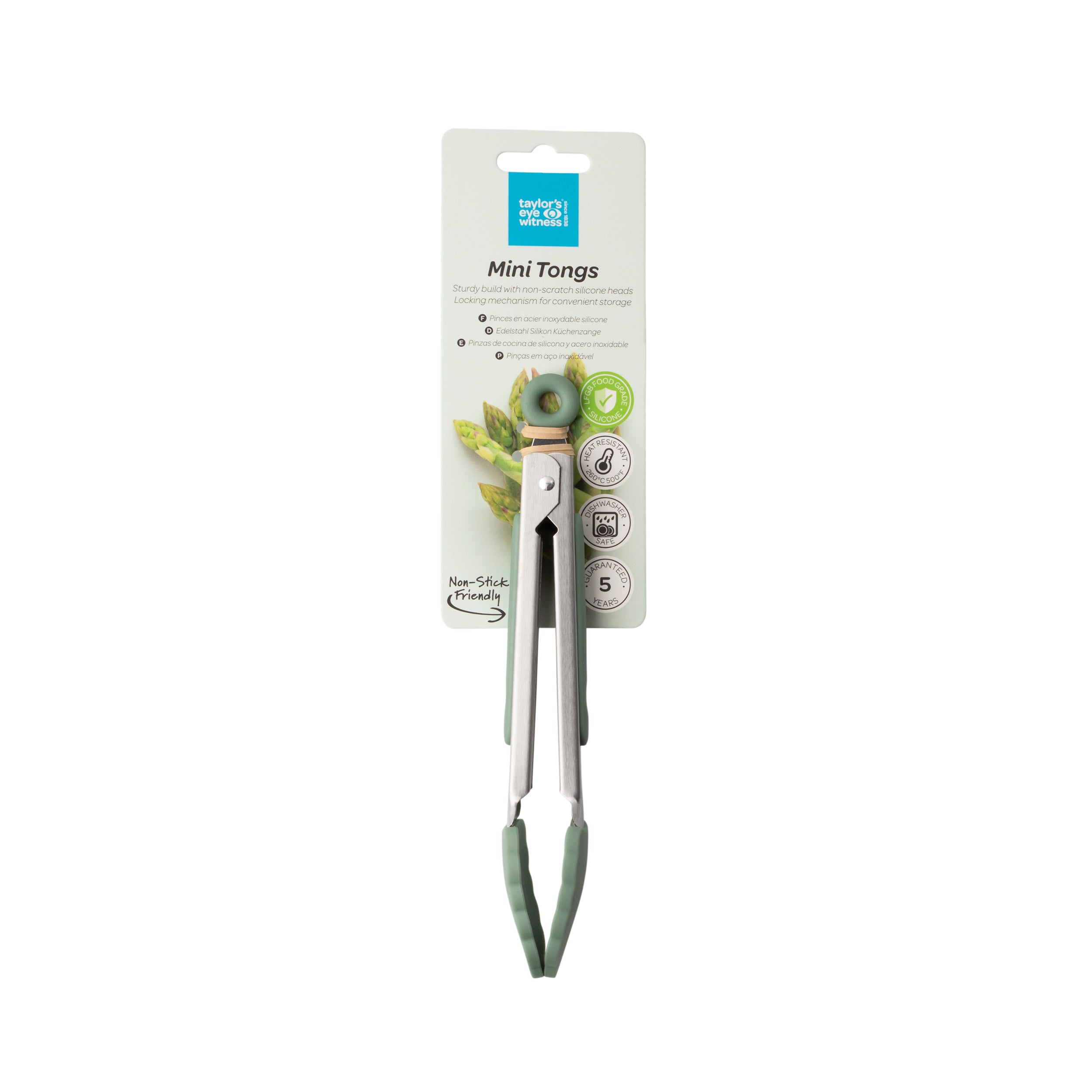 Taylor's Eye Witness - Mini Silicone Tongs 17cm - 12 Colours