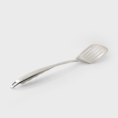 Sabatier Professional Mirror Polished Stainless Steel Slotted Turner - 37cm