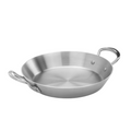 Samuel Groves Classic Stainless Steel Triply Paella Pan - 26cm