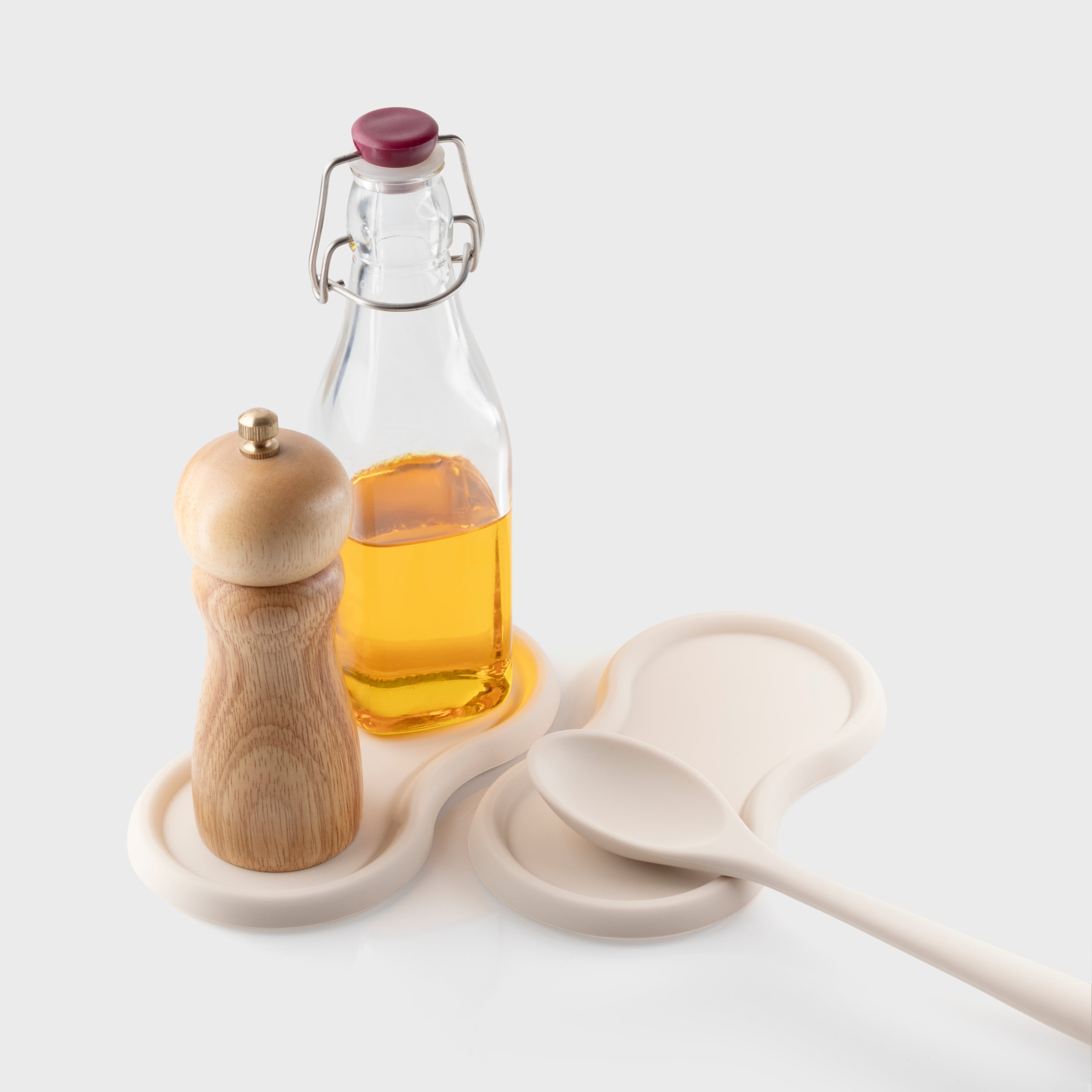 Taylor's Eye Witness - Silicone Salt & Pepper Mill and Bottle Stand - 3 Colours