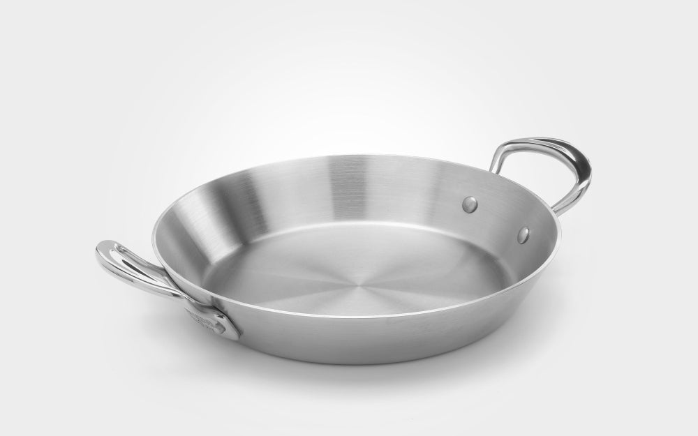 Samuel Groves Classic Stainless Steel Triply Paella Pan - 26cm