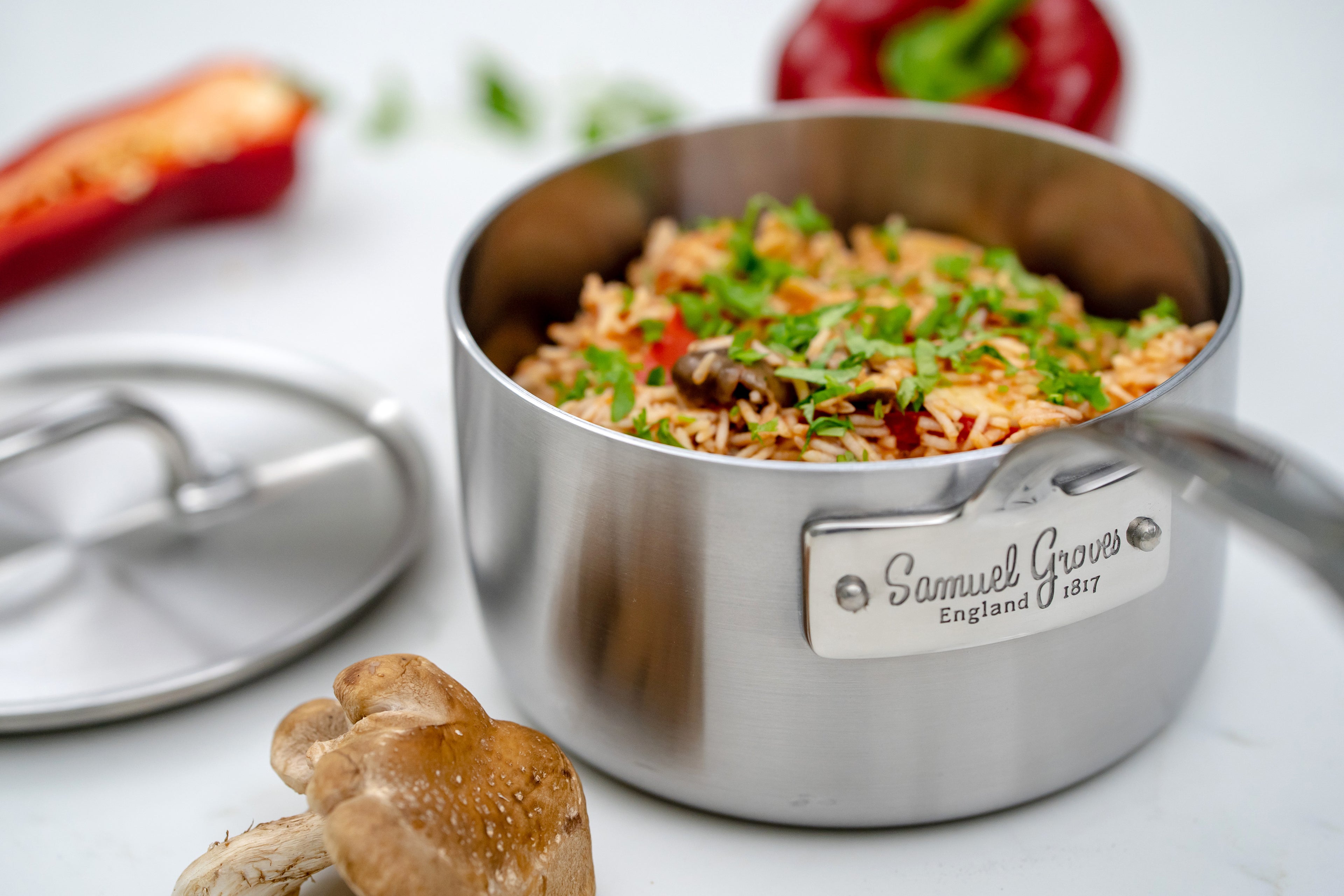 Samuel Groves Classic 16cm Tri-Ply Saucepan with Lid
