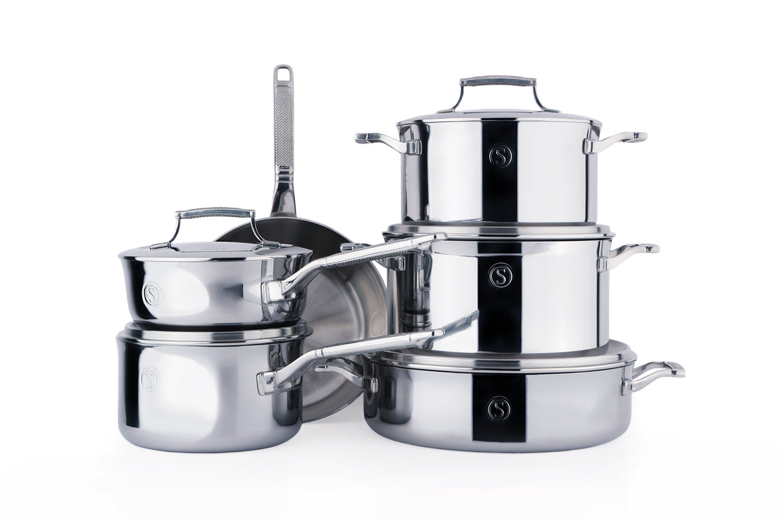 Saveur Selects Triply Cookware Set / 11 Pieces