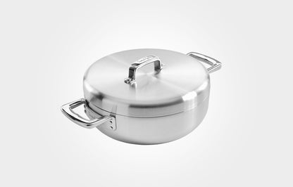 Samuel Groves Urban Tri-ply Stainless Steel Chefs Pan with Dome Lid