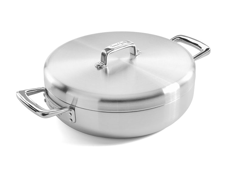 Samuel Groves Urban Series 30cm Stainless Steel Triply Chefs Pan with Domed Lid