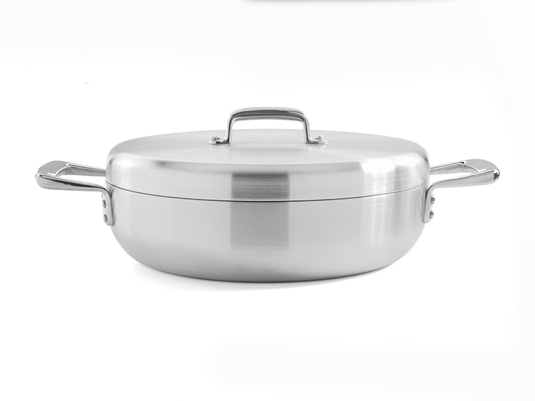 Samuel Groves Urban Series 30cm Stainless Steel Triply Chefs Pan with Domed Lid