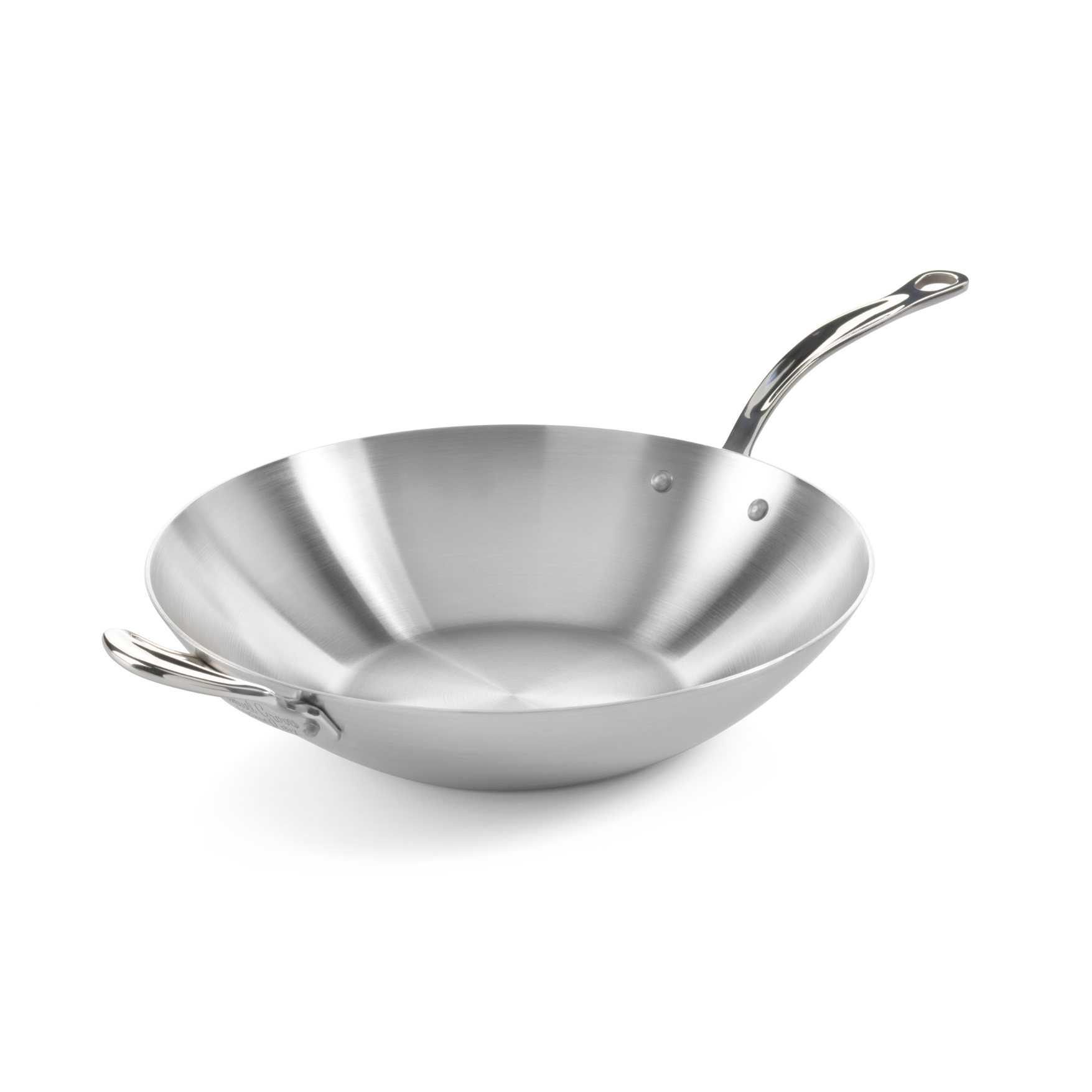 Samuel Groves Classic Stainless Steel Triply Dual Handle Wok - 40cm
