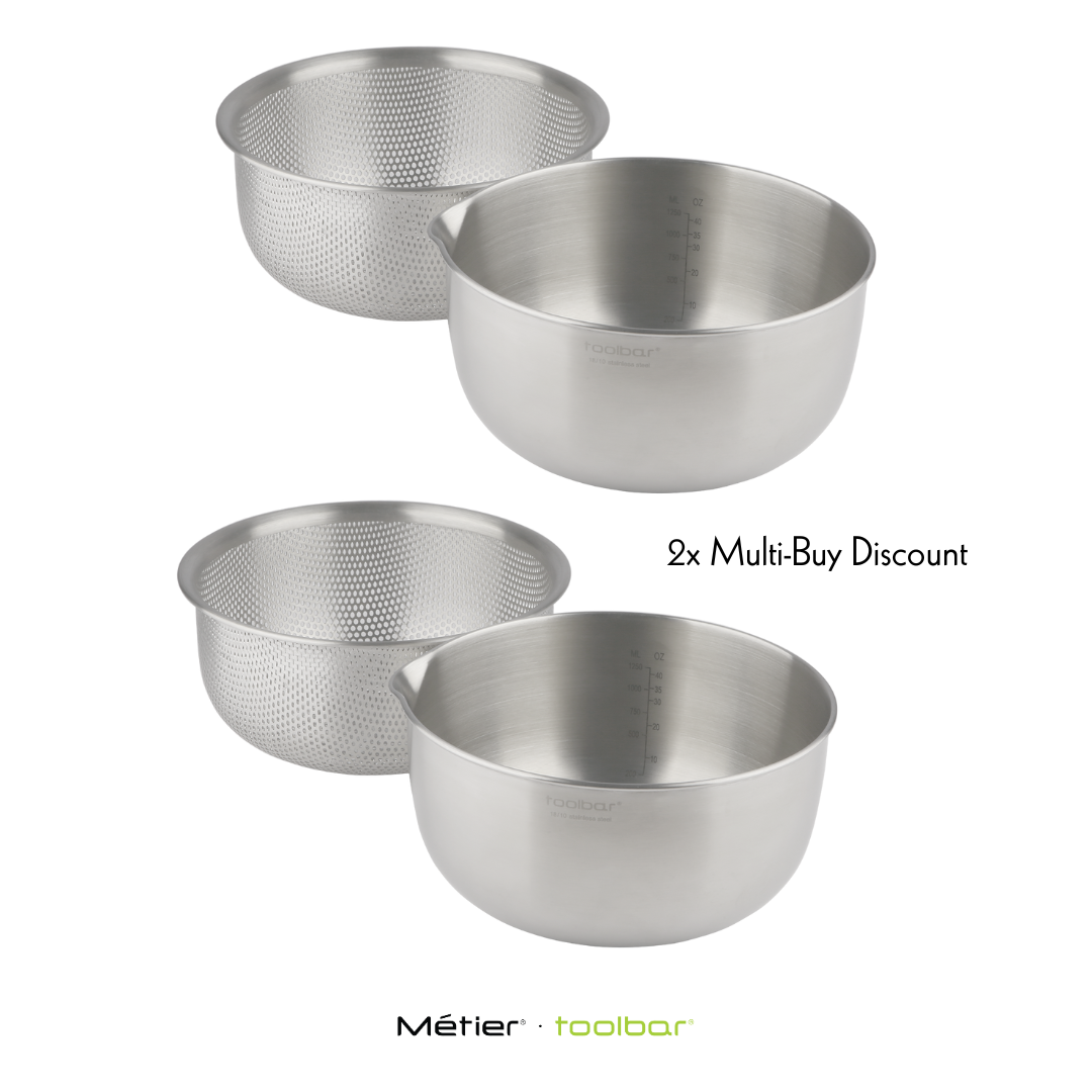Toolbar Stainless Steel Mixing Bowl with Colander