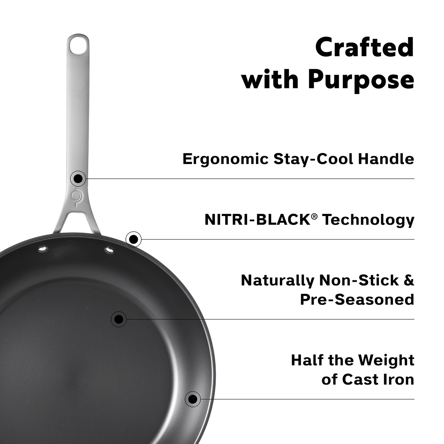 Procasa Pre-seasoned Tri-ply Carbon Steel Pan 30cm -PRE-ORDER
