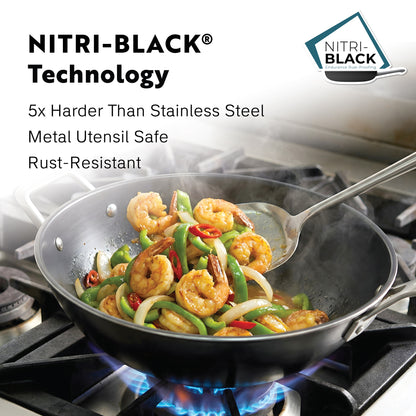 Procasa Pre-seasoned Tri-ply Carbon Steel WOK 35cm - PRE-ORDER