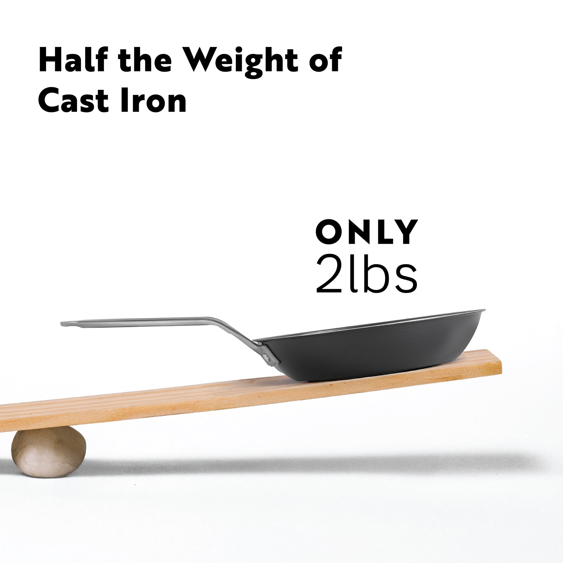 Procasa Pre-seasoned Tri-ply Carbon Steel Frying Pan 24cm - PRE-ORDER