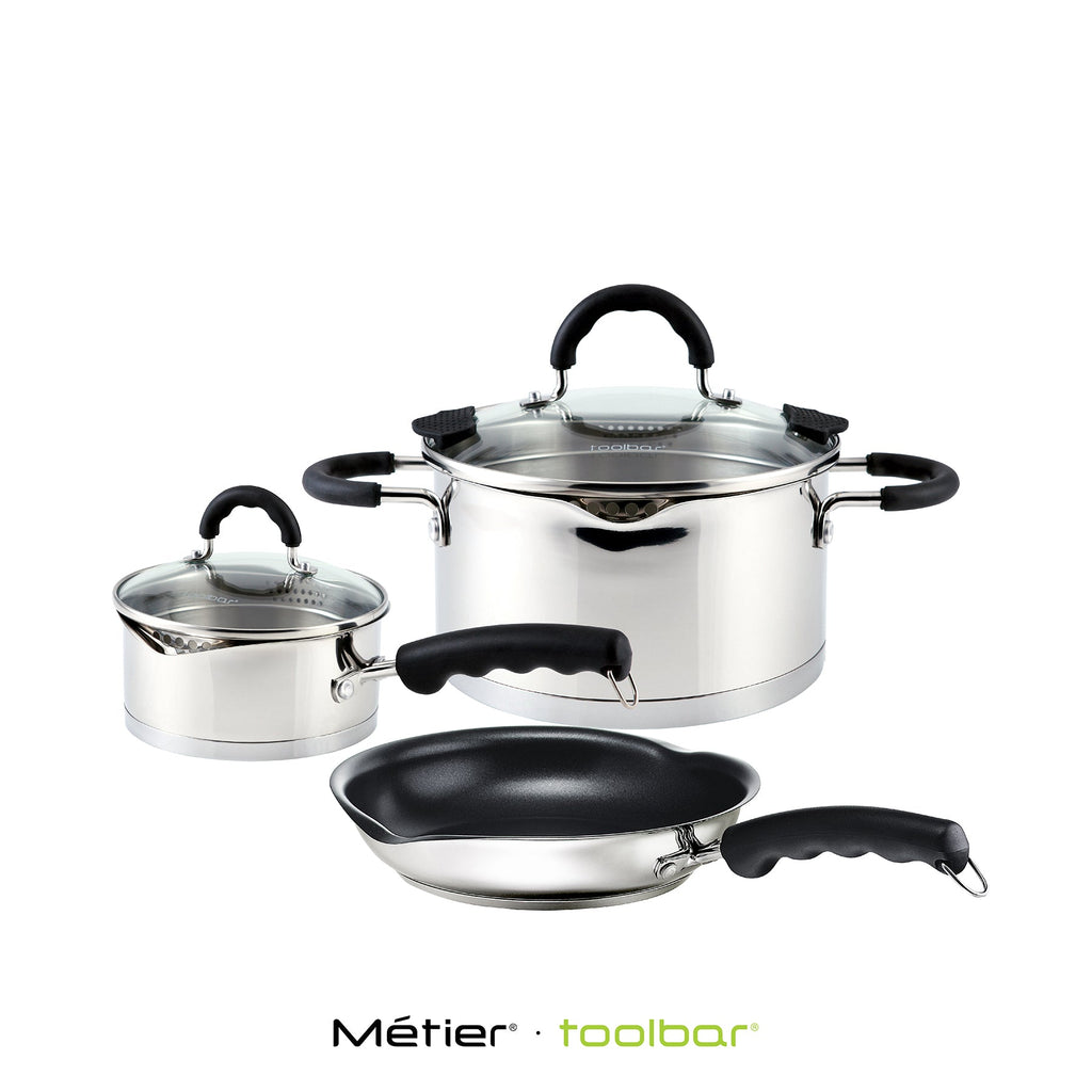 SPOUT COOKWARE SET 18/10 Stainless Steel