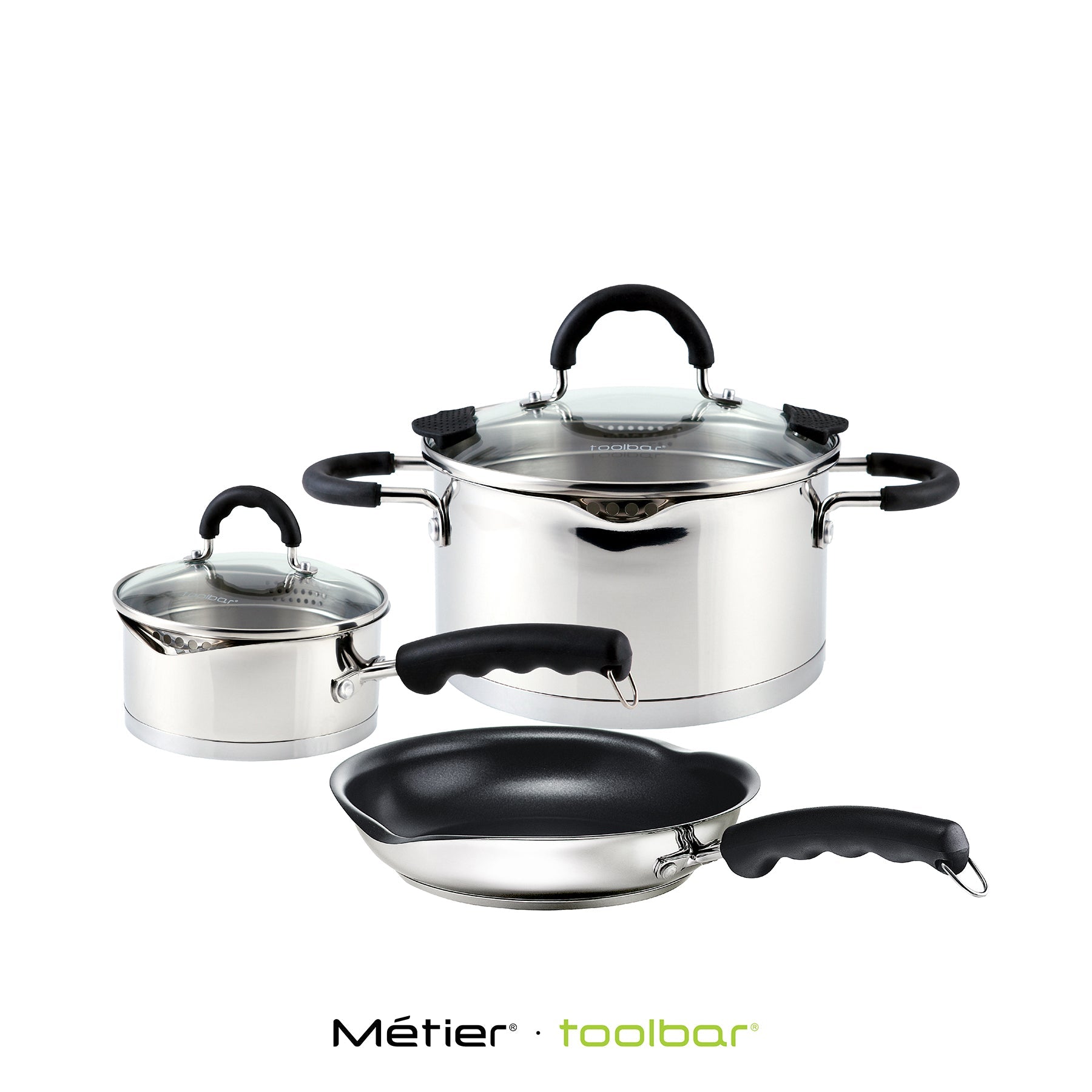 SPOUT COOKWARE SET 18/10 Stainless Steel