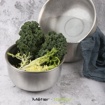Toolbar Stainless Steel Mixing Bowl with Colander - Kitchen Square