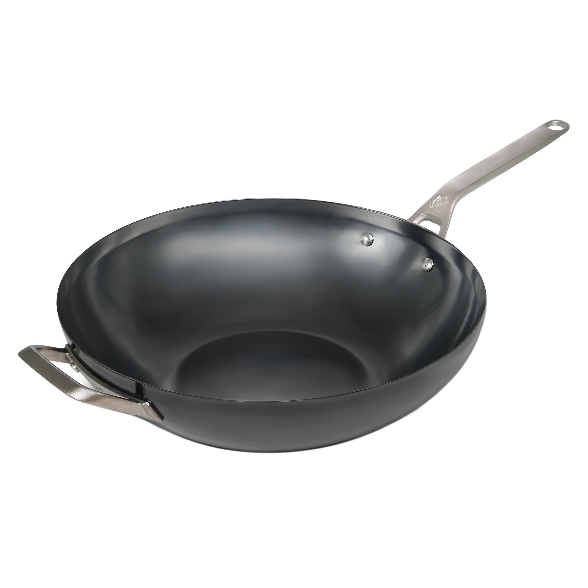 Saveur Selects NITRI-BLACK™ Carbon Steel Dual Handle WOK - 35cm / 14" - Voyage Series