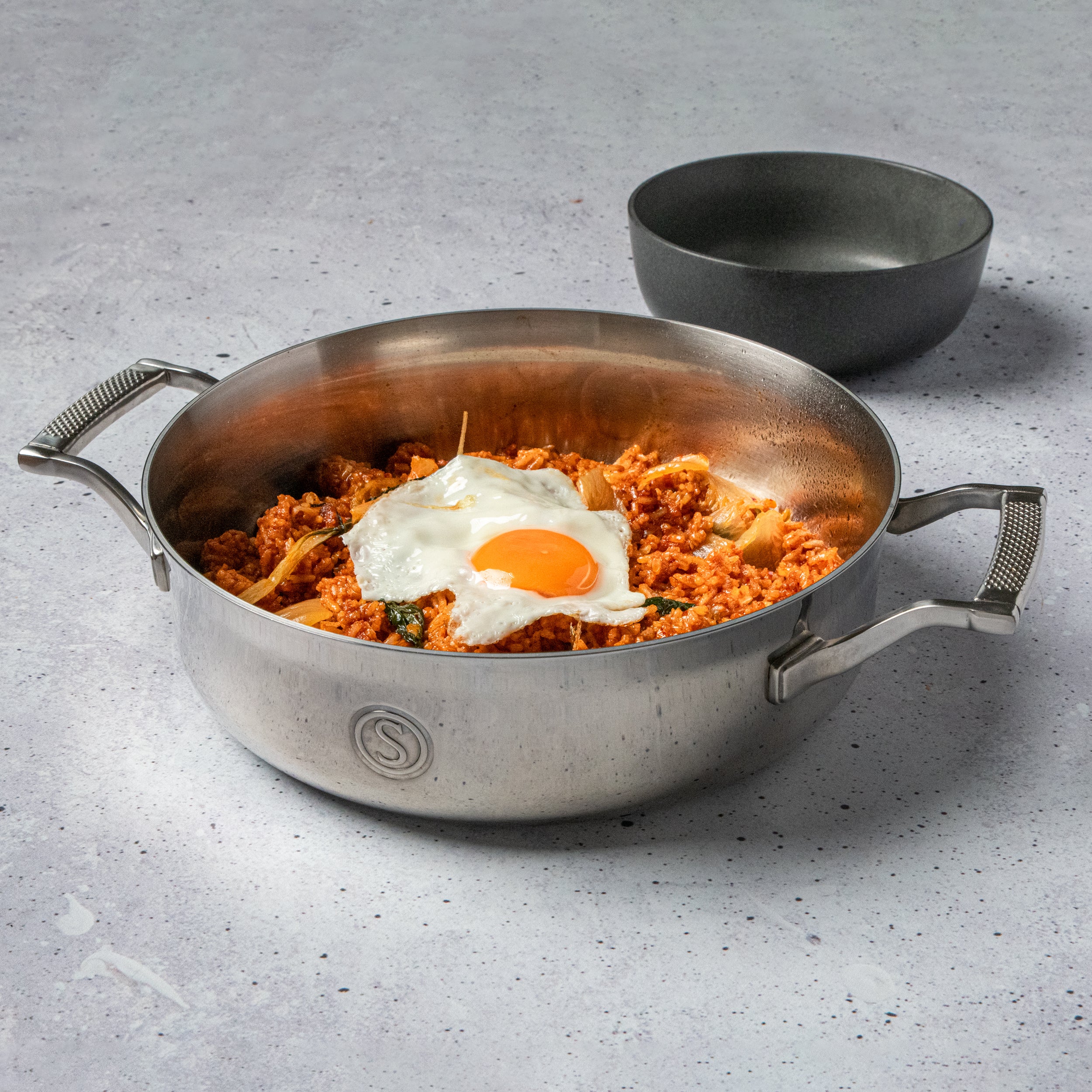 SAVEUR Selects Voyage Series Tri-Ply Stainless Steel Sauteuse with insulating Lid -  2 Sizes