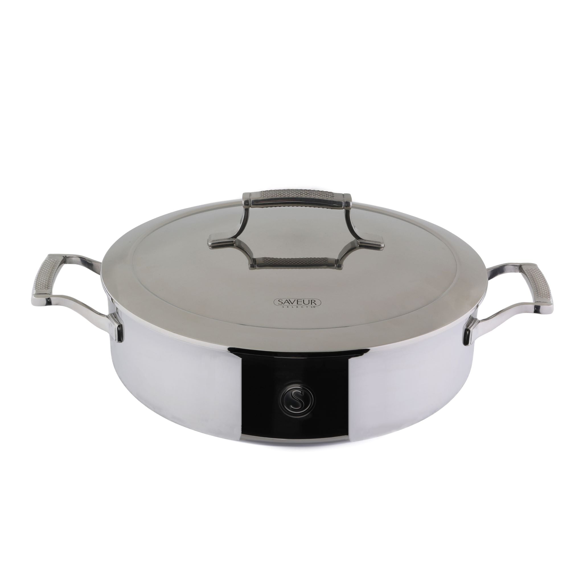 SAVEUR Selects Voyage Series Tri-Ply Stainless Steel Sauteuse with insulating Lid -  2 Sizes