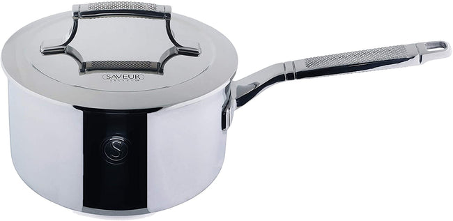 Saveur Selects Voyage Series Tri-ply Saucepan with Double walled Insulating Lid - 20cm