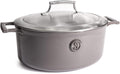 Saveur Selects Voyage Series Enamelled Cast Iron Oval Roaster with Double Walled Insulating Lid - 30cm