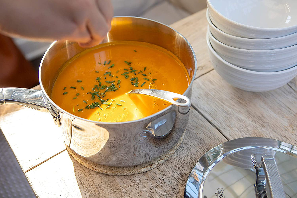 Saveur Selects Voyage Series Tri-ply Saucepan with Double walled Insulating Lid - 20cm