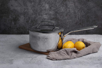 Saveur Selects Voyage Series Tri-ply Saucepan with Double walled Insulating Lid - 20cm